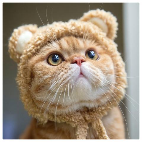 Cat Scottish Fold Tabby Orange