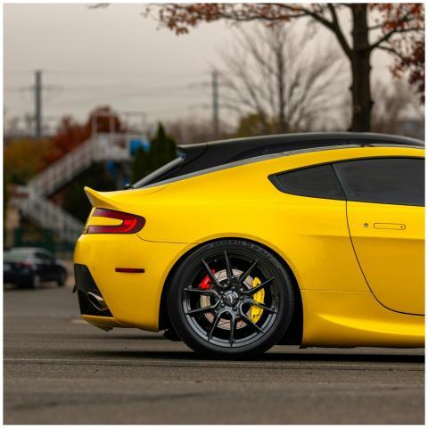Sleek Yellow Sports Car