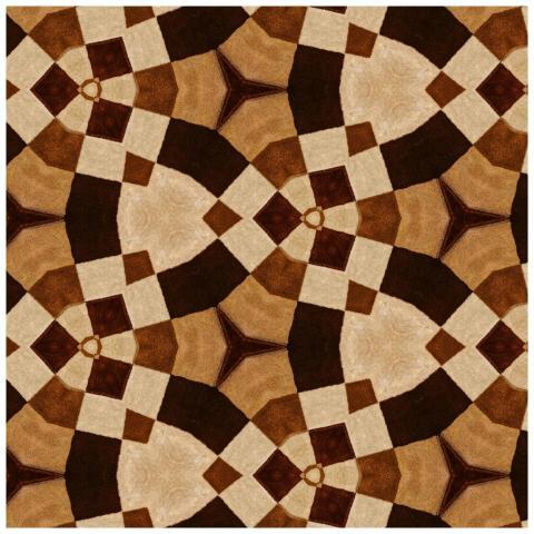 Intricate geometric pattern art with earthy brown