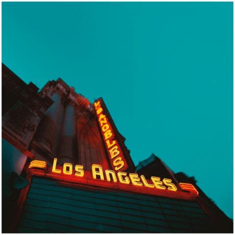 Capture of a vintage Los Angeles neon sign illumin