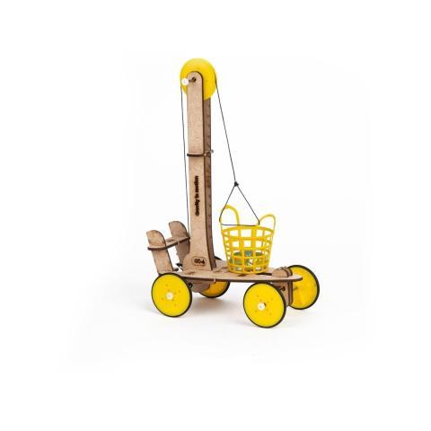 Toy Car Educational Toy Isolated Wooden Kit