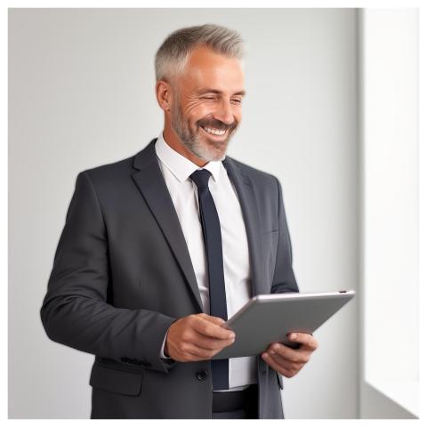 Middle Age Boss Employer Business Lifestyle Execut