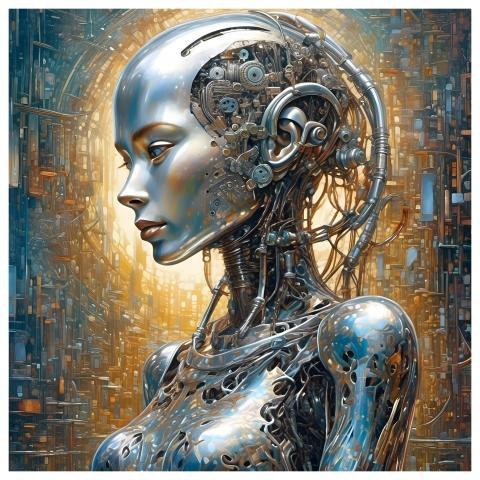 Ai Generated Woman Robot Technology