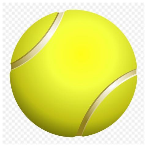 Tennis ball png sticker, sport