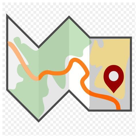 Travel map png sticker, transparent