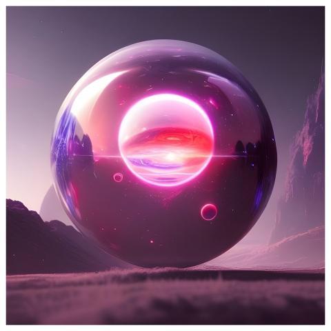 Sphere Purple Fantasy Galactic