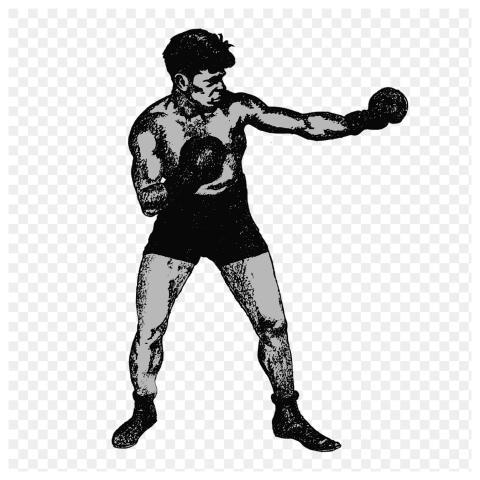 Male boxer png sticker, sport