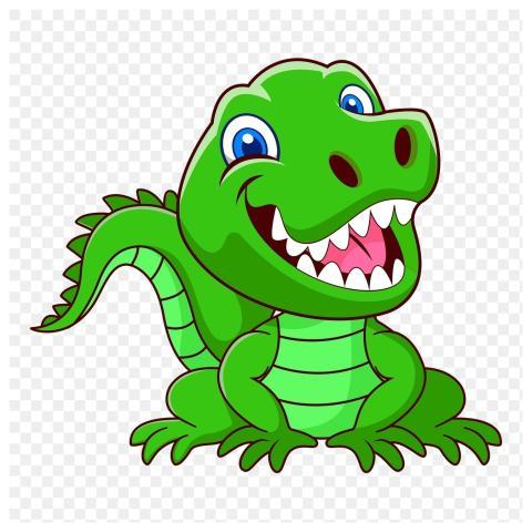 Smiling crocodile png sticker, animal