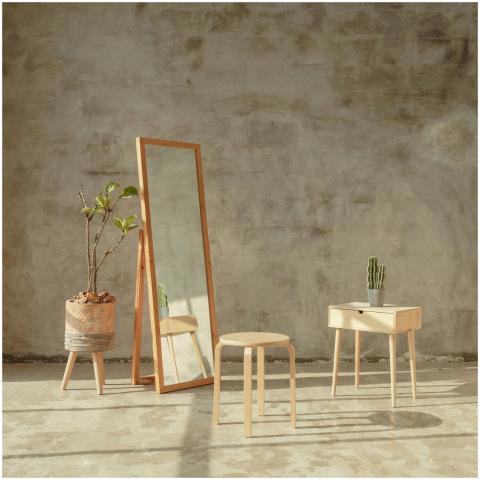 Minimalist room with Scandinavian design featuring