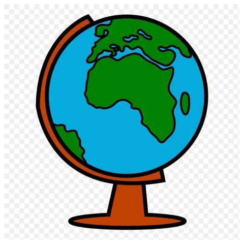 Globe, education png sticker, transparent