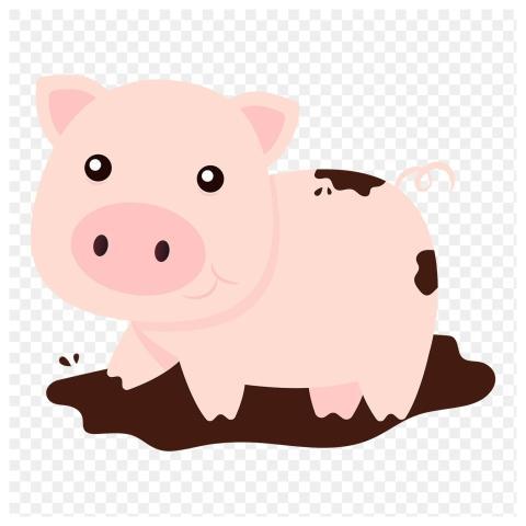 Pig png sticker animal illustration