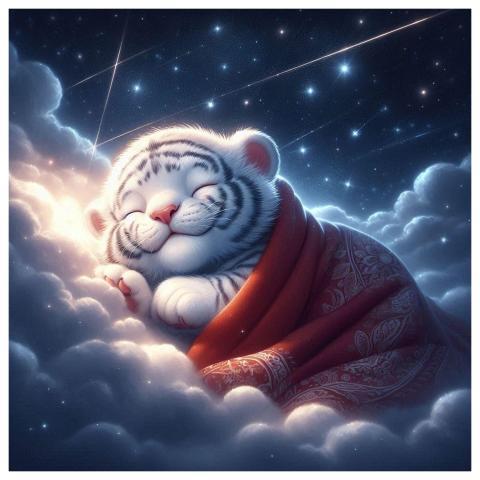 Ai Generated Tiger Cub Baby