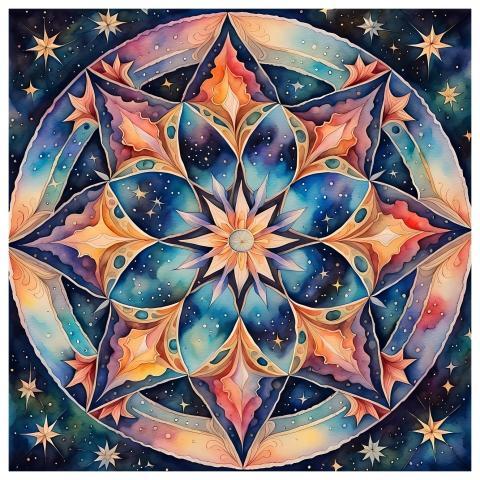 Meditation Star Night Cosmos