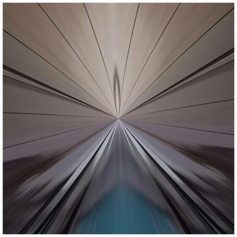 Vibrant abstract design with converging lines crea