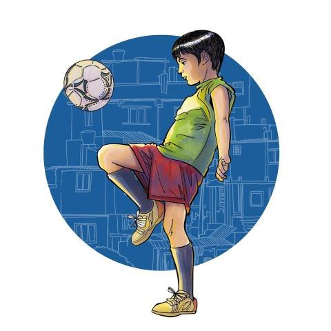 Football Sport Kid Art
