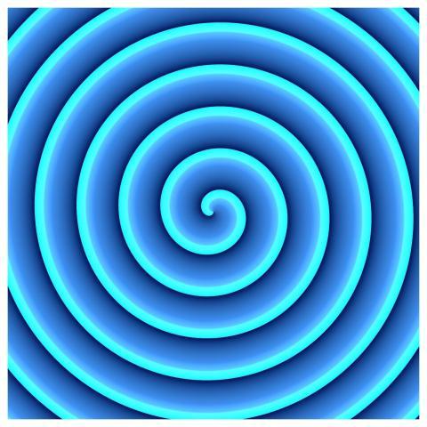 Spiral Pattern Illusion Circle