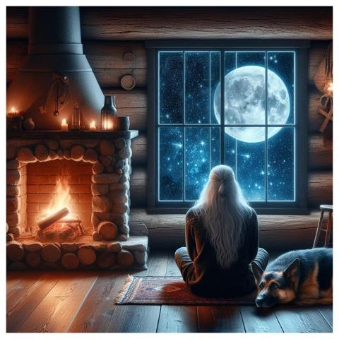 Ai Generated Man Dog Puppy