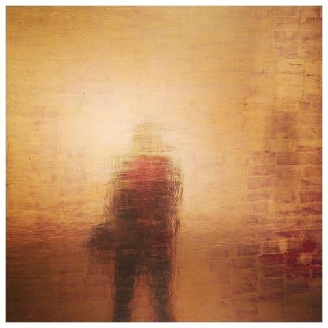 Gold Abstract Portrait Silhouette Person