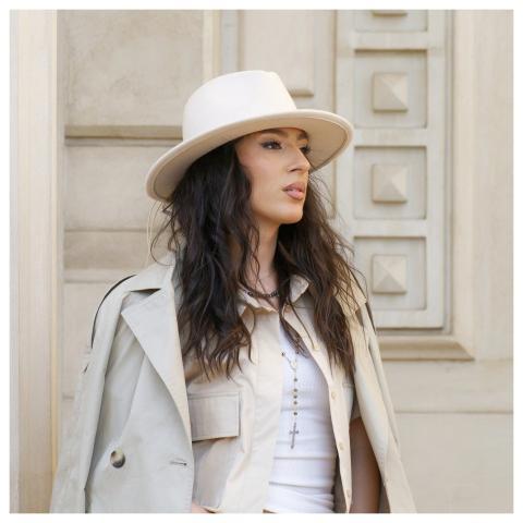 Girl Fashion Hat Outdoors