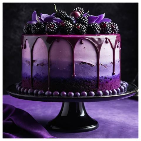 Cake Wedding Cake Purple Cake Sweet