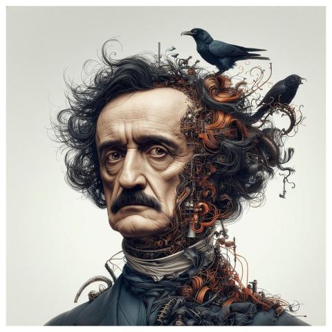 Edgar To Poe Dark Surreal Steampunk