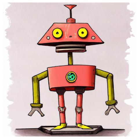 Ai-Generated Robot Android Computer