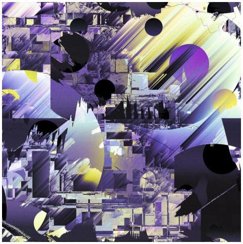 Vibrant geometric abstract art showcasing bold pat