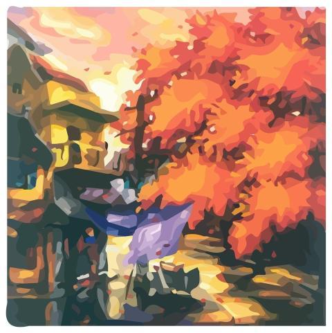 Street Tree Low Poly Art Low Polygon Art